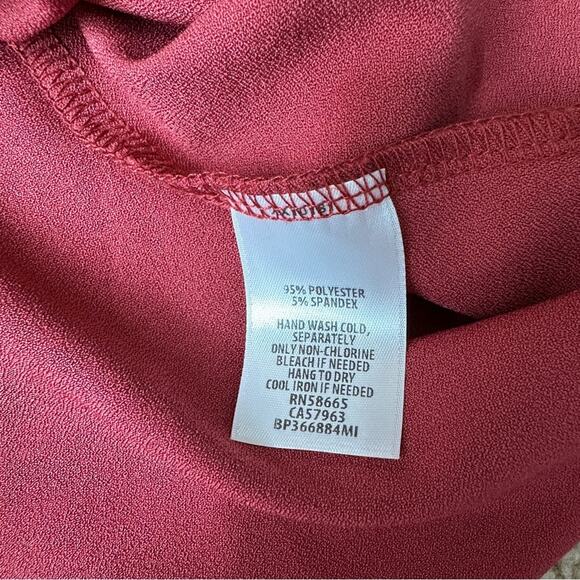 Nordstrom BP Mauve Red Short Sleeve Off the Shoulder Shift Mini Dress Size M NEW - Picture 6 of 11